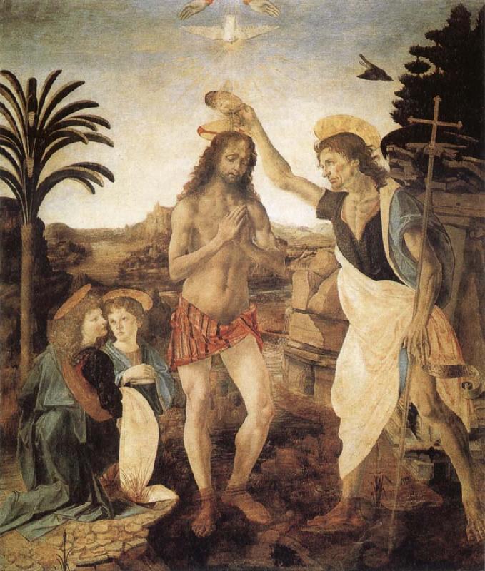 Andrea del Verrocchio The Baptism of Christ